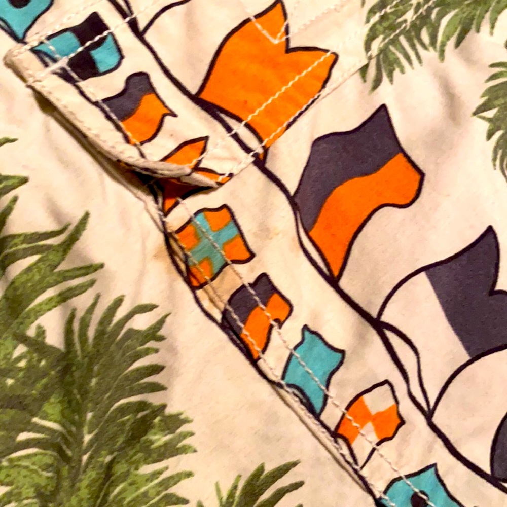 Vilebrequin Swimsuit Flags & Palm Trees Size L - Picture 3 of 3